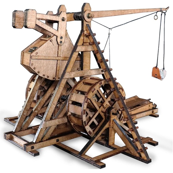 NIB! Build your own Counterweight Trebuchet 3D wood puzzle by Toystub! - Picture 2 of 2